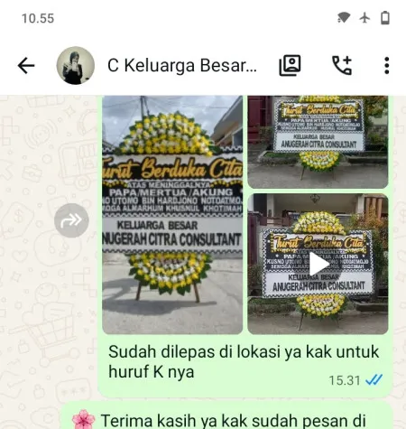 Pengiriman Papan Bunga Duka Kadumekar Babakancikao